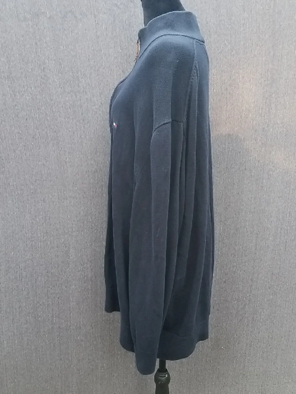 Tommy Hilfiger Dark Blue Quarter-Zip Sweater 87
